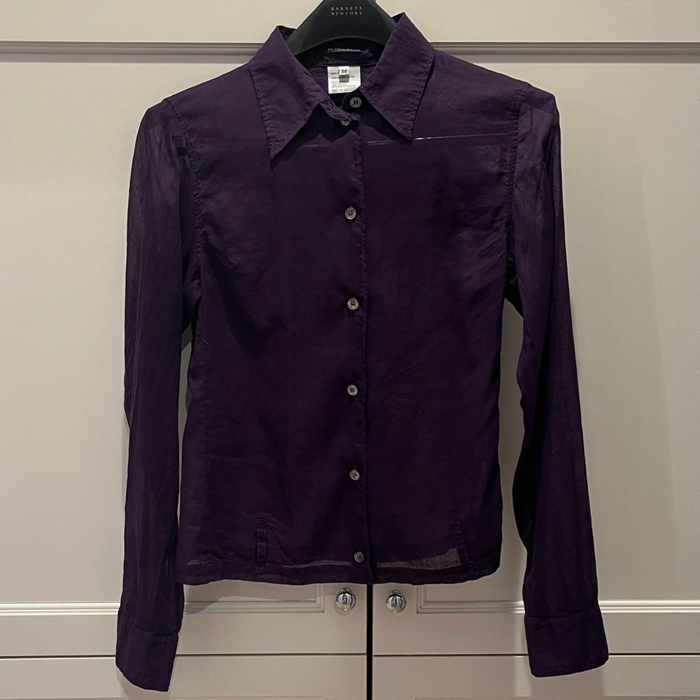Ann Demeulemeester Deep Purple Shirt